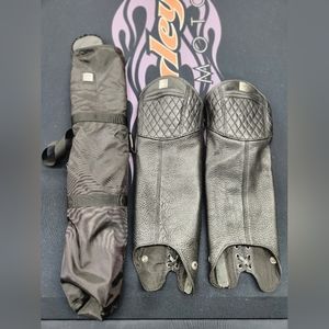 Genuine H-D Leather Ladies half chaps